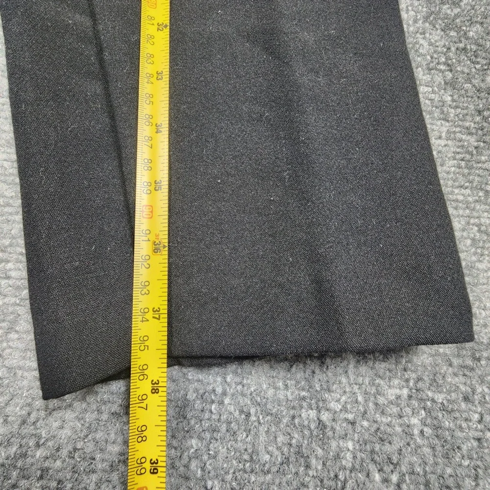 Zara Womens High Waisted Darted Tapered Trousers Black Size S 26 - Picture 3 of 6